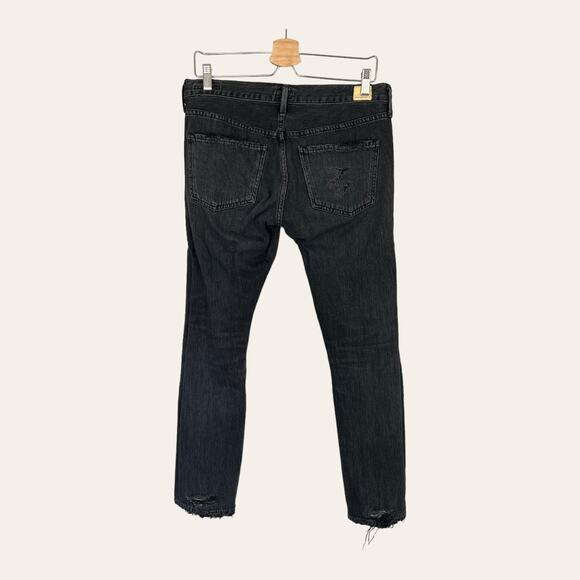 Citizens of Humanity Jeans Emerson Slim Fit Boyfriend Ankle Black Pepper Size 26 - Picture 3 of 14